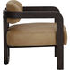 Madrone Brown / Ludlow Sesame Leather Lounge Chair